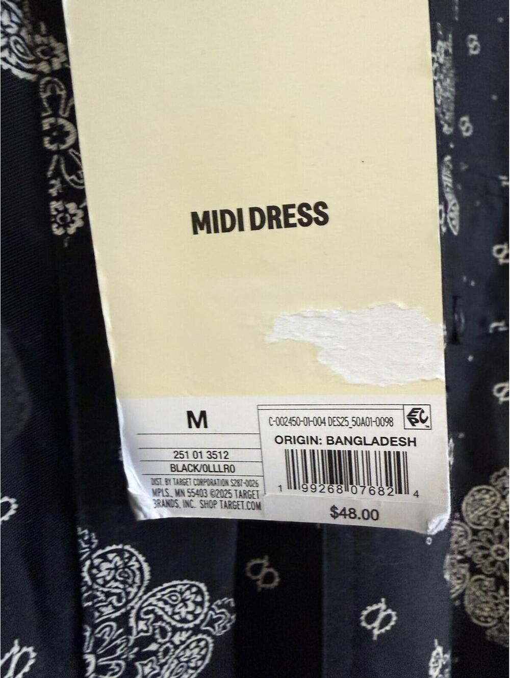 Woolrich Women’s Bandana Print Long Sleeved Utility Dress Medium - Picture 5 of 9
